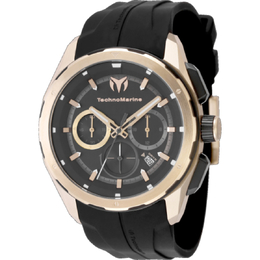OCEAN Chronograph GMT Quartz Black Dial Mens Watch TM-318106