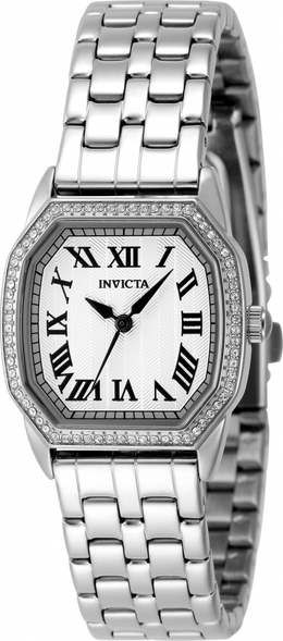Invicta Wildflower Quartz Crystal Silver Dial Ladies Watch [48998]