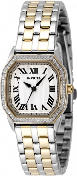 Invicta Wildflower Quartz Crystal Silver Dial Ladies Watch Model 48999