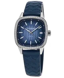 Raymond Weil Freelancer Automatic Model 2490-SCS-50051 Blue Dial Diamond Bezel Women's Watch