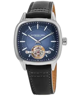 Raymond Weil Freelancer Automatic Blue Dial Black Leather Strap Men's Watch Model 2790STC50051