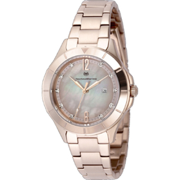 Luna Quartz Crystal Ladies Watch Technomarine tm-826002 Rose Gold