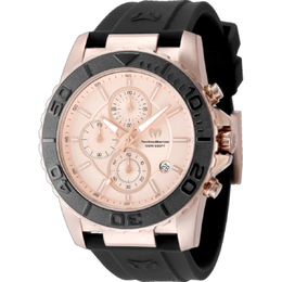 TM-725007, Rose Gold Dial Mens Chronograph Quartz Watch