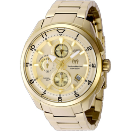 Technomarine tm-318130 Ocean Chronograph Quartz Gold Dial Mens Watch