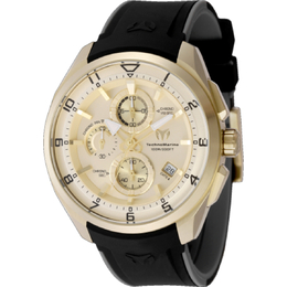 Technomarine OCEAN Chronograph Quartz Gold Dial Mens Watch TM-318132