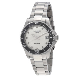 L3.370.4.87.6 Longines Hydroconquest Ladies Quartz Watch Diamond White Dial