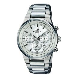 Часы Men's Casio EDIFICE Series Minimalistic Casual Watch Business Mens White Analog, белый ef-500bp-7a | white