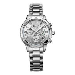 Часы Casio Female SHEEN Japan / South Korea Fashion Silver Analog, серебряный she-5017d-7a | silver
