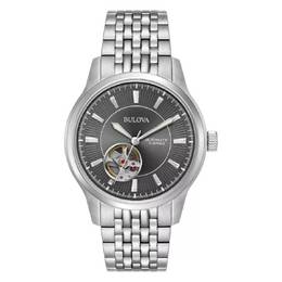 Bulova Automatic Mens Gray Dial Watch 96A190