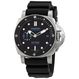Pre-owned Panerai Submersible PAM02683 Automatic Mens Black Dial Watch