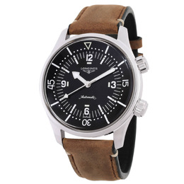 Longines Heritage Classic Mens Automatic Black Dial Watch L3.764.4.50.0