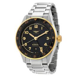 L3.812.5.53.6 Longines Spirit Zulu Time Mens Automatic Watch Anthracite Dial