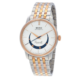 Mido Baroncelli Smiling Moon White Dial Automatic Mens Watch