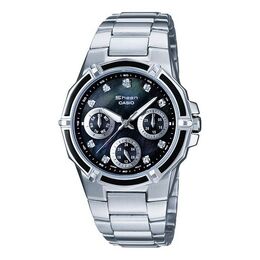 Часы Casio SHEEN Waterproof Stainless Steel Strap Blue Analog, синий shn-3015dp-1adf | blue