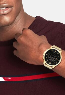 Часы Tommy Hilfiger, золотой to152m0e9-f11 | gold coloured black