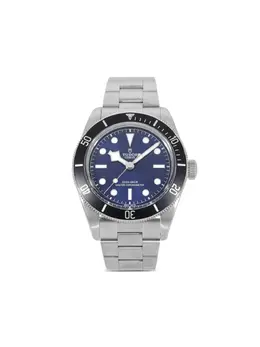Tudor Black Bay, 41mm stainless steel round case, blue dot dial, black bezel