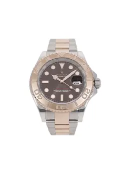 Rolex Yacht-Master Brown Geometric Dial with Signature Mercedes Hands and Cyclops Lens