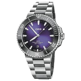 Oris Aquis Date Automatic Purple Dial Watch 01 733 89