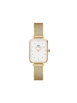 Наручные часы Quadro Lumine Pressed Evergold 26 мм Daniel Wellington, белый dw00100599 | белый