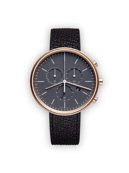 Часы 'M40 Chronograph' Uniform Wares, черный m40sgow1cgrblk1816s01 | черный