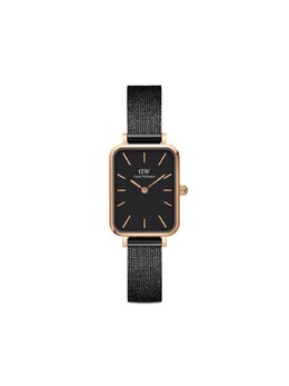 Наручные часы Quadro Pressed Ashfield 20x26 мм Daniel Wellington, черный dw00100433 | черный