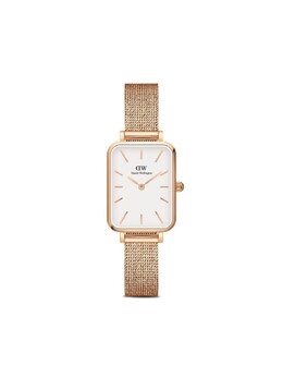 Наручные часы Quadro Pressed Melrose 20x26 мм Daniel Wellington, белый dw00100431 | белый