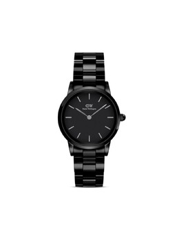 Наручные часы Iconic Link Ceramic 28 мм Daniel Wellington, черный dw00100415 | черный