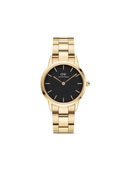 Наручные часы Iconic Link 28 мм Daniel Wellington, черный dw00100566 | черный