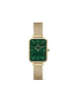 Наручные часы Quadro Pressed Evergold 20x26 мм Daniel Wellington, зеленый dw00100561 | зеленый