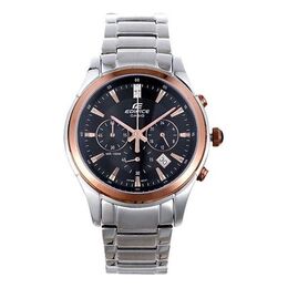 Часы Casio EDIFICE Stainless Steel Strap Mens Black Analog, черный ef-530p-1a | black