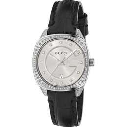 Gucci GG2570 Diamond Silver-tone Dial Ladies Watch YA142507