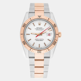 Rolex Datejust 116265 Men's Wristwatch Automatic White Dial Rose Gold Stainless Steel