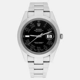 Rolex Datejust II 116300 Automatic Black Stainless Steel Men's Wristwatch - Ref: 1187712