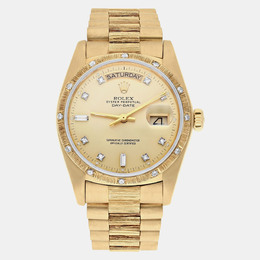 Rolex Day-Date 18238 - Champagne Dial and Yellow Gold Men's Watch (Ref. 1187760)