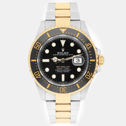 Rolex Black Sea-Dweller Automatic Mens Watch Stainless Steel Gold Case Ref. No. 126603, Article: 1187768