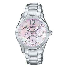 Часы Casio SHEEN Waterproof Stainless Steel Strap Pink Analog, розовый shn-3014dp-4a | pink