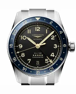 Longines Spirit Zulu Time Anthracite Dial Steel Men's Watch Model L3.802.4.60.6