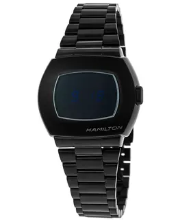 Hamilton PSR Digital Quartz Black PVD Steel Men's Watch Model H52404131
