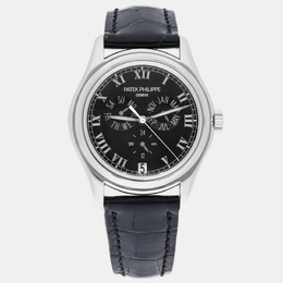 Annual Calendar 5035G Automatic Black Dial White Gold Men's Wristwatch (Ref. 1188249)