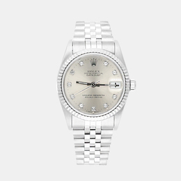 Rolex Datejust 68274 - Women's Automatic Silver Dial Watch with White Gold Bezel