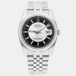 Rolex Datejust Reference 116200-01 with Serial Number 1187677, Black Stainless Steel Automatic Chronometer Men's Watch