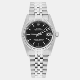Rolex Datejust 68274, Women's Automatic Stainless Steel Watch with Black Dial