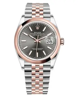Rolex Datejust 36 Slate Dial Everose Gold & Steel Women's Watch M126201-0013