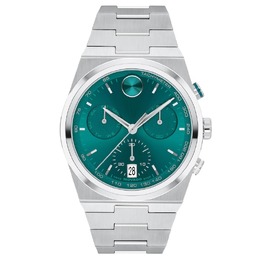 Movado 3601200 Quest Chronograph Quartz Green Dial Mens Watch