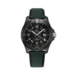 S32320101B1X1 Breitling Avenger GMT Mens Automatic Chronometer Black Dial