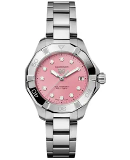 Tag Heuer Aquaracer Professional 200 Solargraph Pink Dial Stainless Steel Women's Watch wbp1318.ba0005