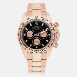 Rolex Cosmograph Daytona 116505, Automatic Movement, Black Dial on 18k Rose Gold Case