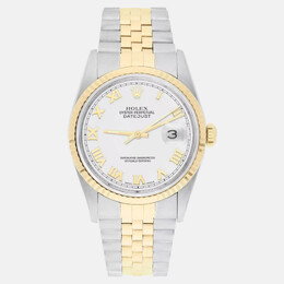 Rolex Datejust 16233 - White Dial, Automatic Movement in Yellow Gold and Stainless Steel
