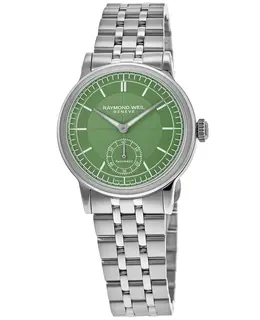 Raymond Weil Millesime Automatic Small Seconds Green Dial Steel Men's Watch Model 2930-ST-52001