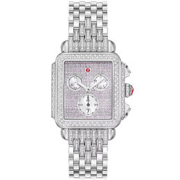Michele Limited Edition Deco Diamond Pink Dial Ladies Watch MWW06A000803